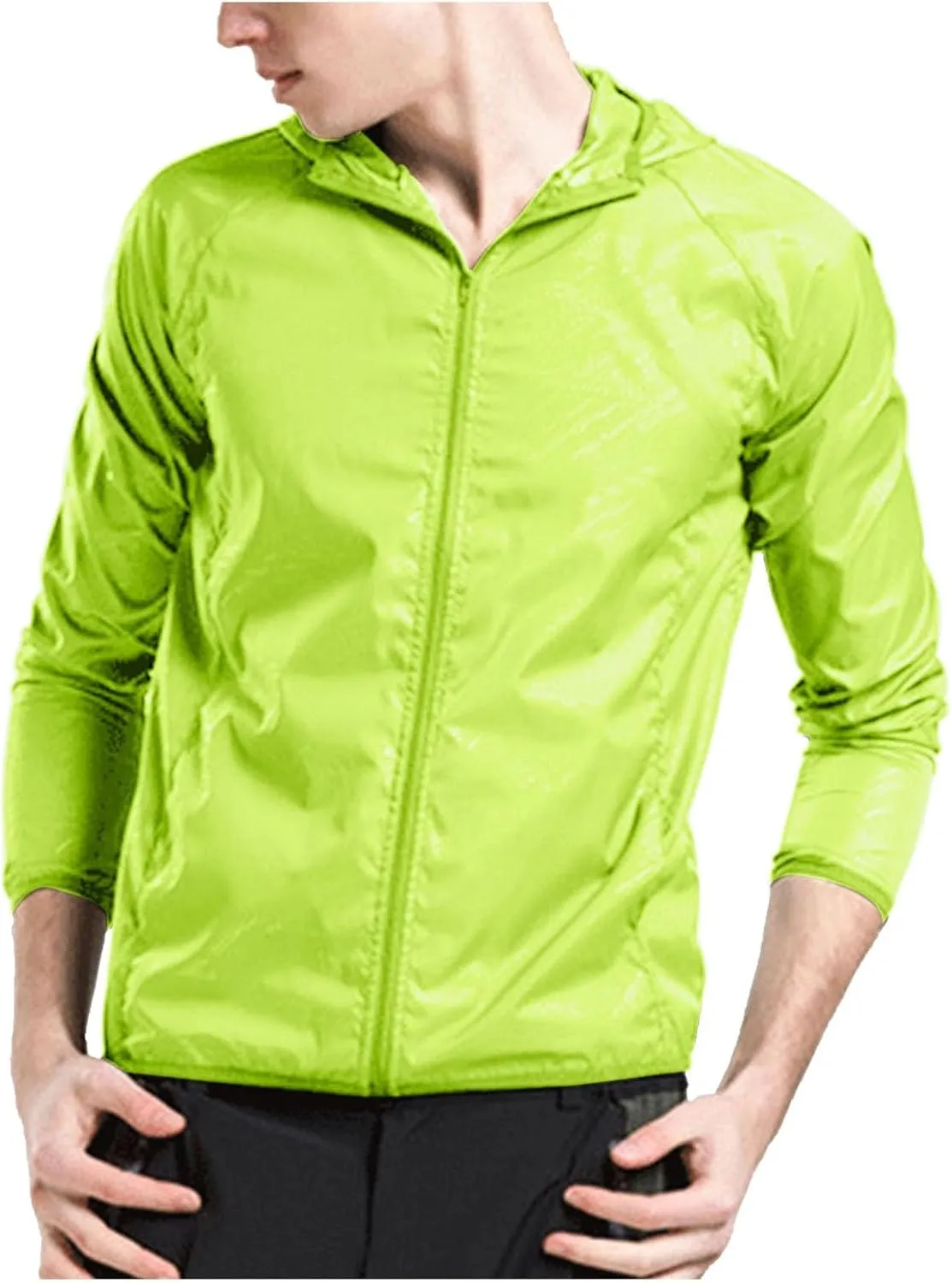 Men's Outdoor Ice Silk Yarn Sunscreen Clothing Men's Tshirts Heavyweight Cotton Crewneck Tee Tall Sizes Short