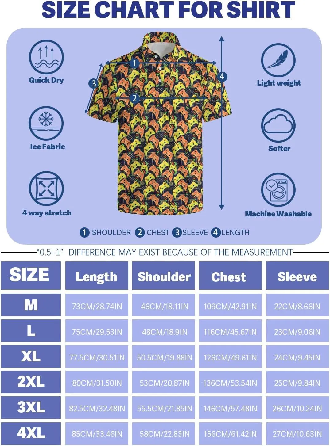 Mens Polo Shirts Funny Golf Shirts for Men Quick-Dry Performance Hawaiian Polo Shirts for Men Print Short Sleeve Shirts