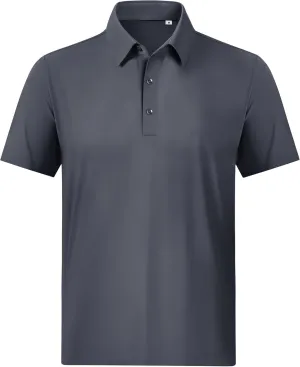 Mens Polo Shirts Short Sleeve Stretch Golf Polo Shirts Dry Fit Polo T Shirts for Men Golf Shirts Tennis Polo