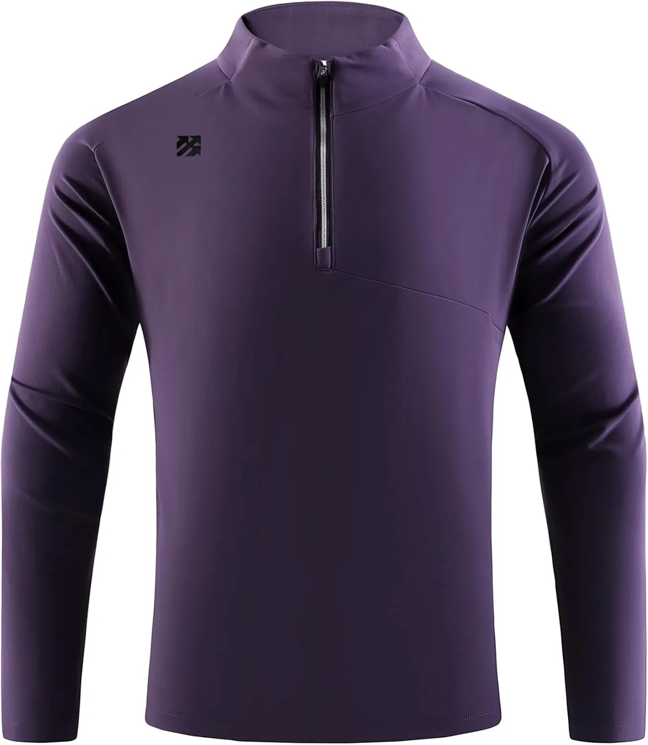 Mens Quarter Zip Pullover Lightweight Moisture Wicking Quick Dry Hiking Workout Running Golf Shirts for Men