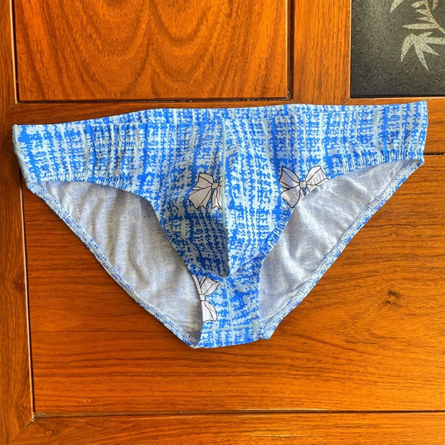 Men's Sexy Briefs Cute Print Sissy Panties Soft Cotton Breathable Comfort Underwear Close Fitting Stretch Underpants