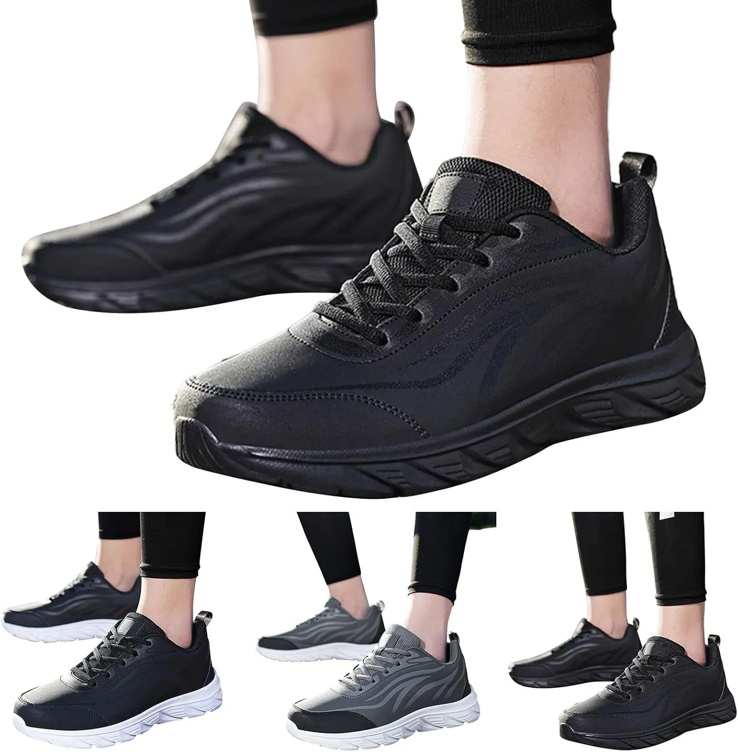 Mens Shoes Large Size Casual Leather Print Casual Fashion Simple Shoes Running Mens Club Sneaker