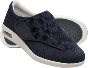 Mens Slip On Trainers Wide Fit Trainers Men Orthopedic Shoes for Men Wide Fit Slip On Sneakers for Diabetics Plantar Fasciitis and Swollen Feet Support