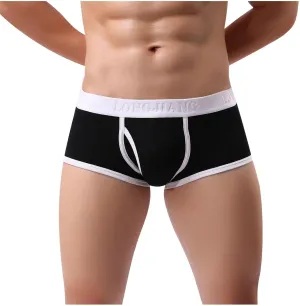 Mens Sports Boxer Briefs Fashion Letter Shorts Pouch High Elastic Close Fitting Panties Breathable Comfort Underpants