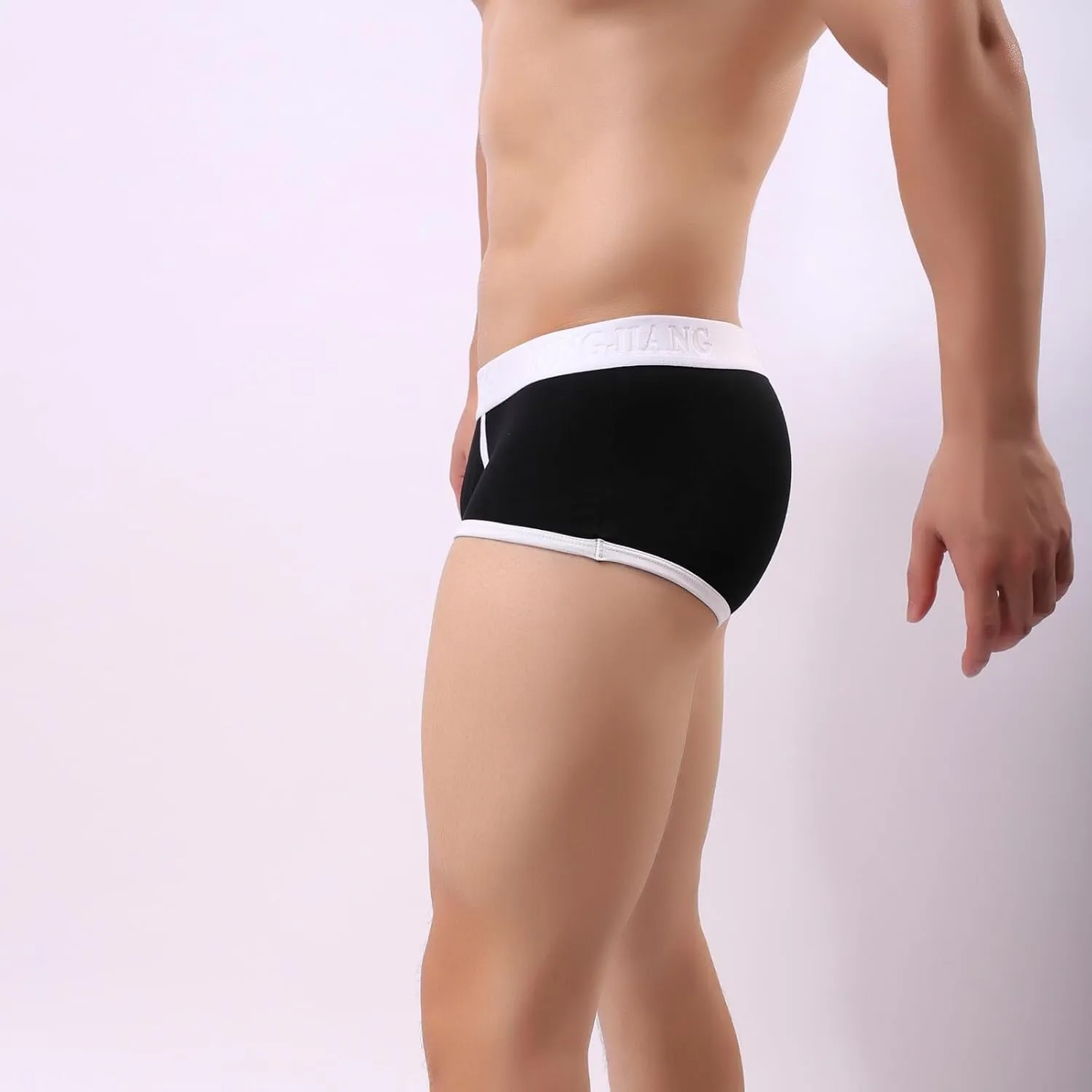 Mens Sports Boxer Briefs Fashion Letter Shorts Pouch High Elastic Close Fitting Panties Breathable Comfort Underpants