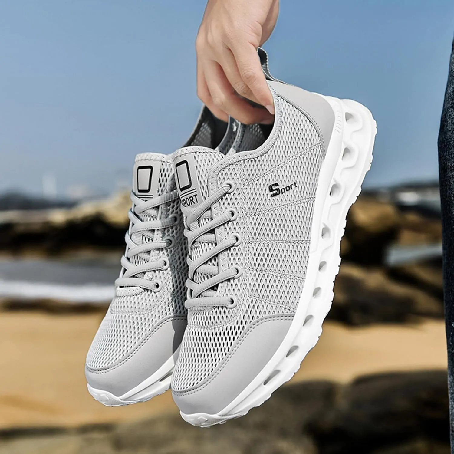 Men's Stretch Memory Foam Shoes Comfortable Breathable Slip On Sneaker Comfortable & Light-Weight Stretch Shoes