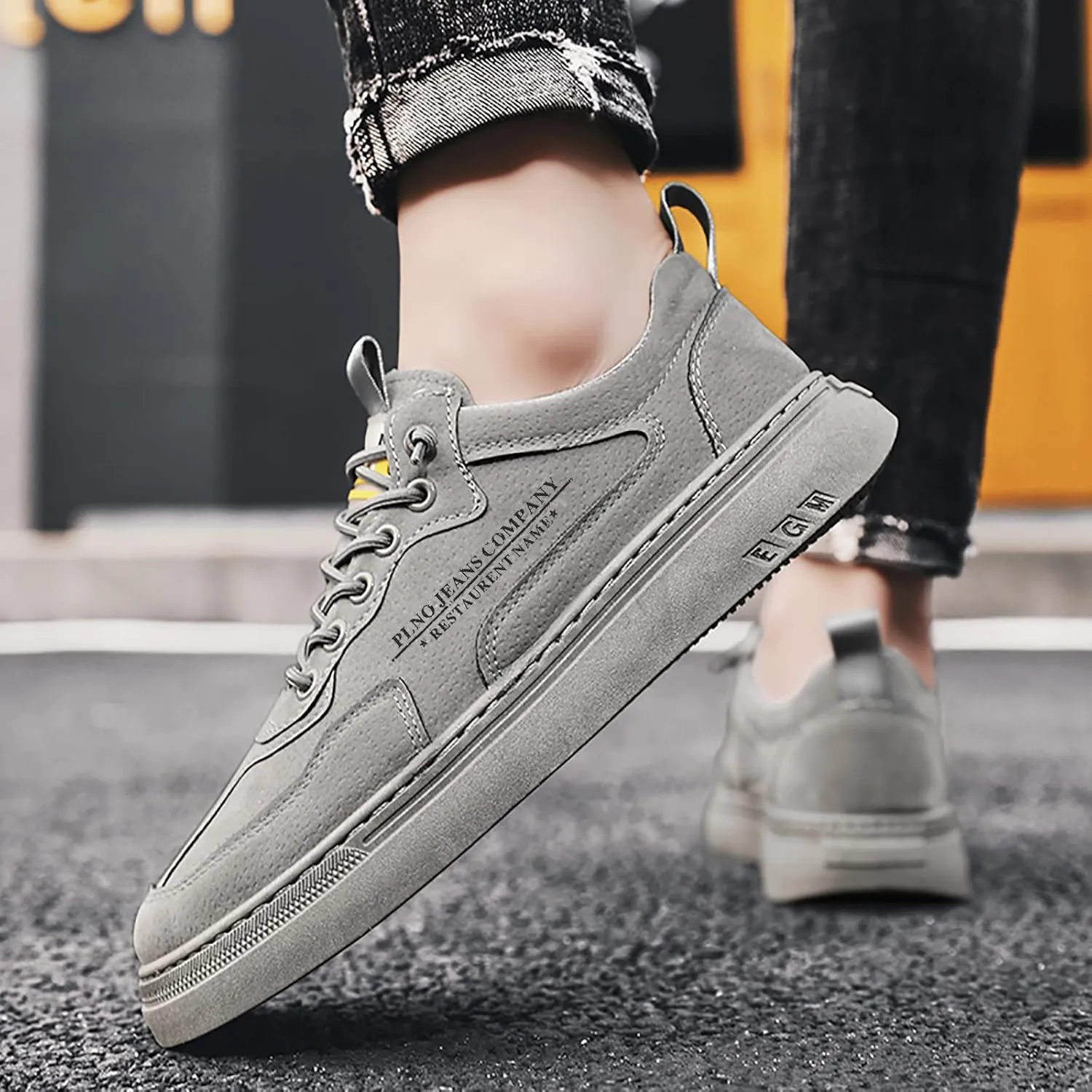 Mens Walking Shoes Slip Breathable Comfort Walking Shoes for Men Men's New Comfortable Tennis Comfortable Black Men Dress