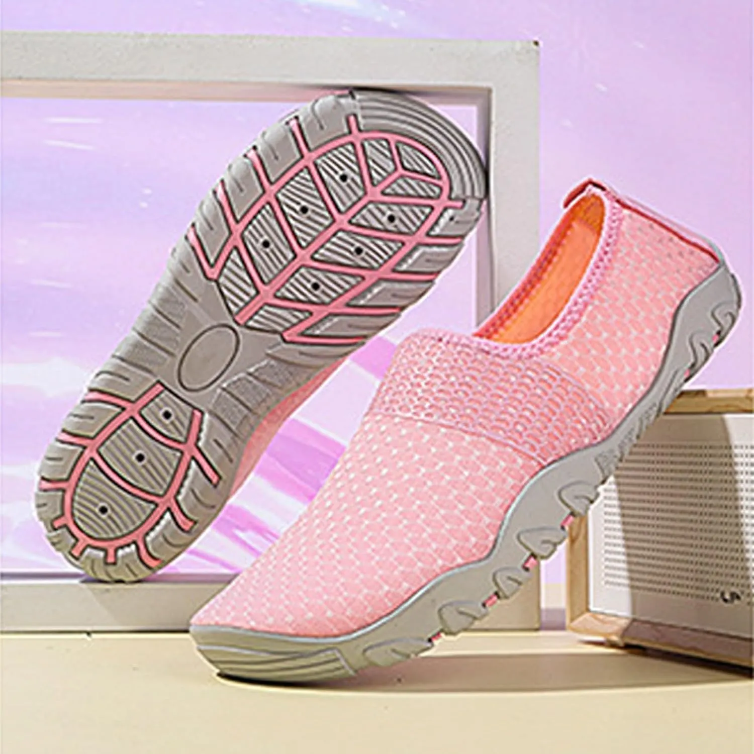 Mens Womens Water Shoes Barefoot Quick Dry Aqua Beach Swim Pool Shoes Lightweight Outdoor Sports Hiking Surf Yoga Exercise Footwear