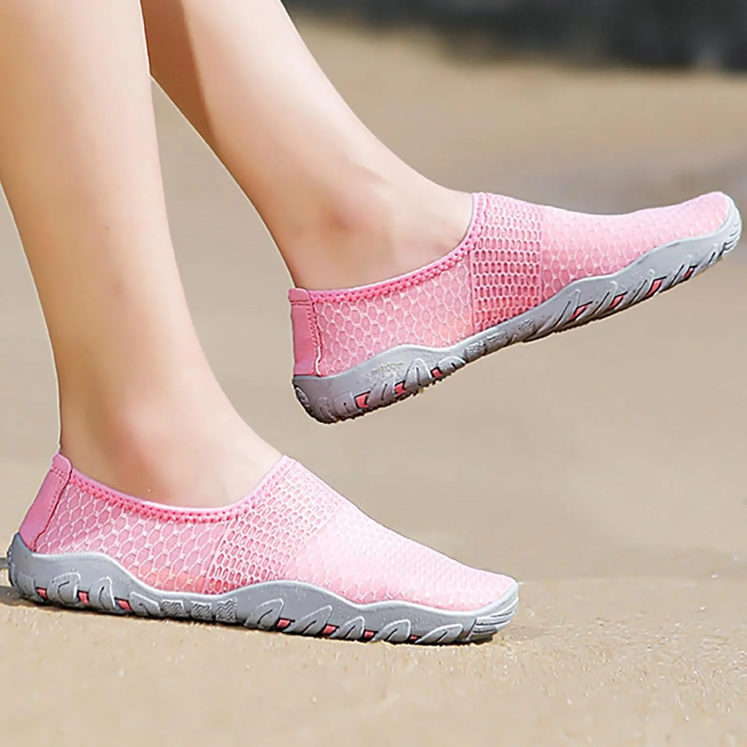 Mens Womens Water Shoes Barefoot Quick Dry Aqua Beach Swim Pool Shoes Lightweight Outdoor Sports Hiking Surf Yoga Exercise Footwear