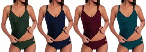 MS-TKH1 - Wholesale Women's Double Strap Tankini