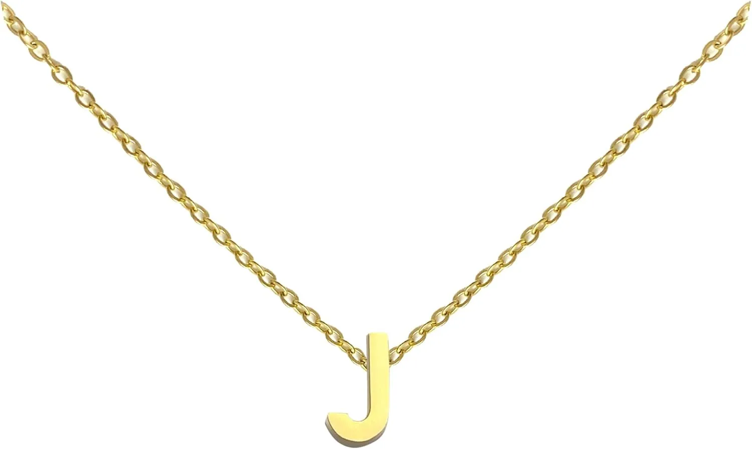Necklaces For Women Initial Necklaces Letter Necklace Gold Silver Plated A-Z Pendant Titanium Necklace For Women