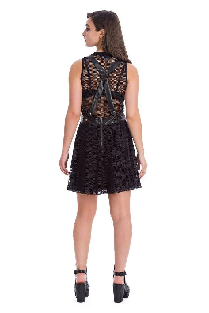 Nightmare Net Tie Top