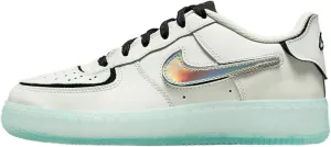 Nike Big Kid's Air Force 1/1 Summit White/Multi-Color-Black (DH7341 100) - 4.5