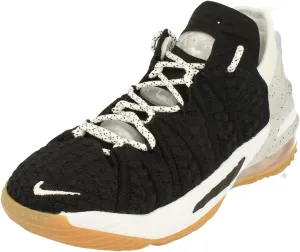 Nike Kid's Lebron 18 gs Basketball Shoes, Black/White-gum-medium Brown, 6 Big Kid