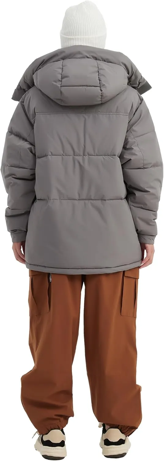 NOMADIKA Oversize Waterproof Ski Jacket Thick Snow Coats with Detachable Hood Winter Skiing Snowboard Jackets for Women Men
