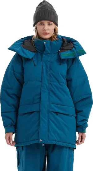 NOMADIKA Oversize Waterproof Ski Jacket Thick Snow Coats with Detachable Hood Winter Skiing Snowboard Jackets for Women Men