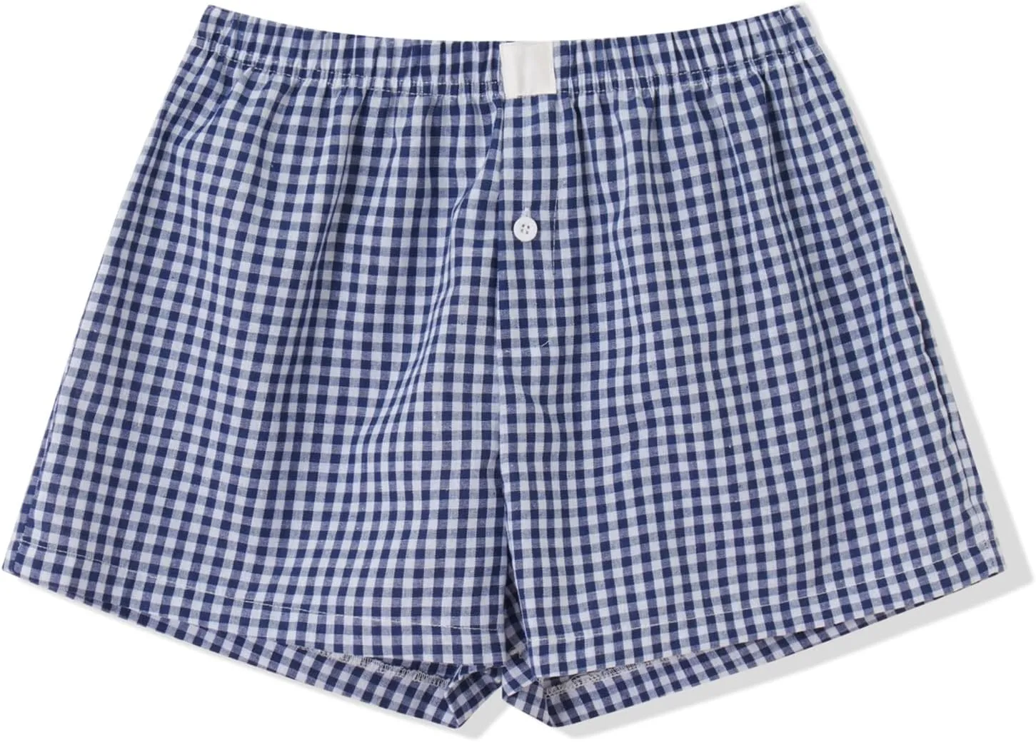 NUFIWI Women Y2k Pajamas Shorts Gingham Cute Pj Short Pants Plaid Lounge Shorts Sleep Bottoms Elastic Boxers Streetwear
