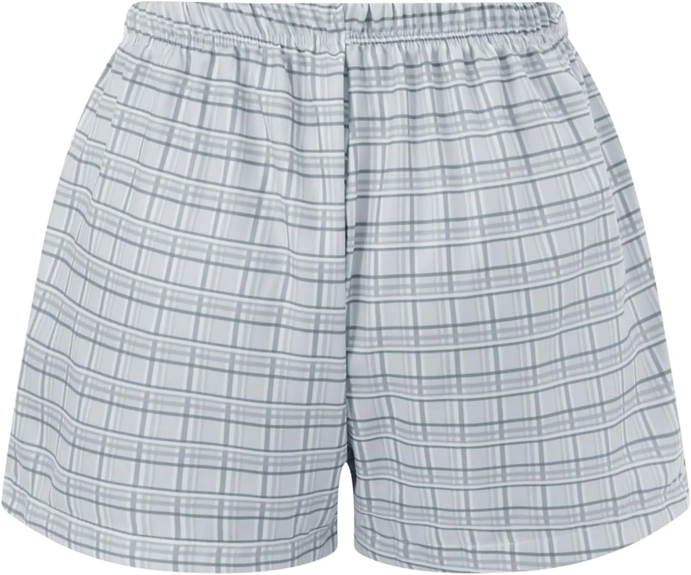 NUFIWI Women Y2k Pajamas Shorts Gingham Cute Pj Short Pants Plaid Lounge Shorts Sleep Bottoms Elastic Boxers Streetwear