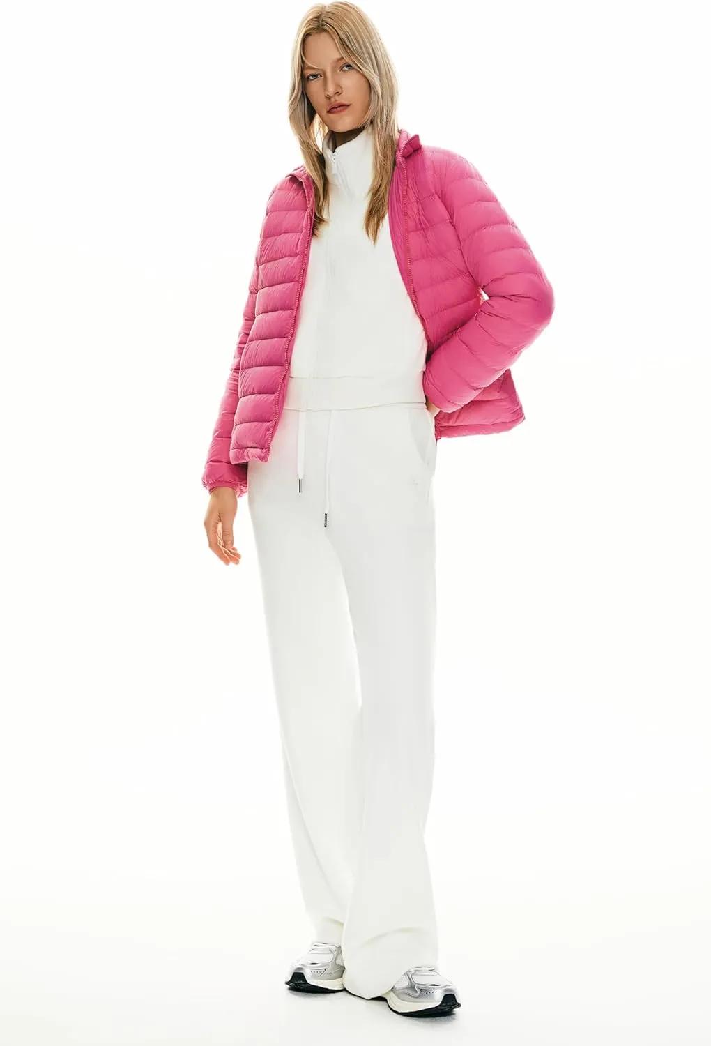 Orolay Women's Lightweight Packable Down Jacket Quilted Puffer Coat with Stand Collar