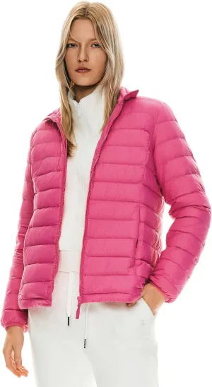 Orolay Women's Lightweight Packable Down Jacket Quilted Puffer Coat with Stand Collar