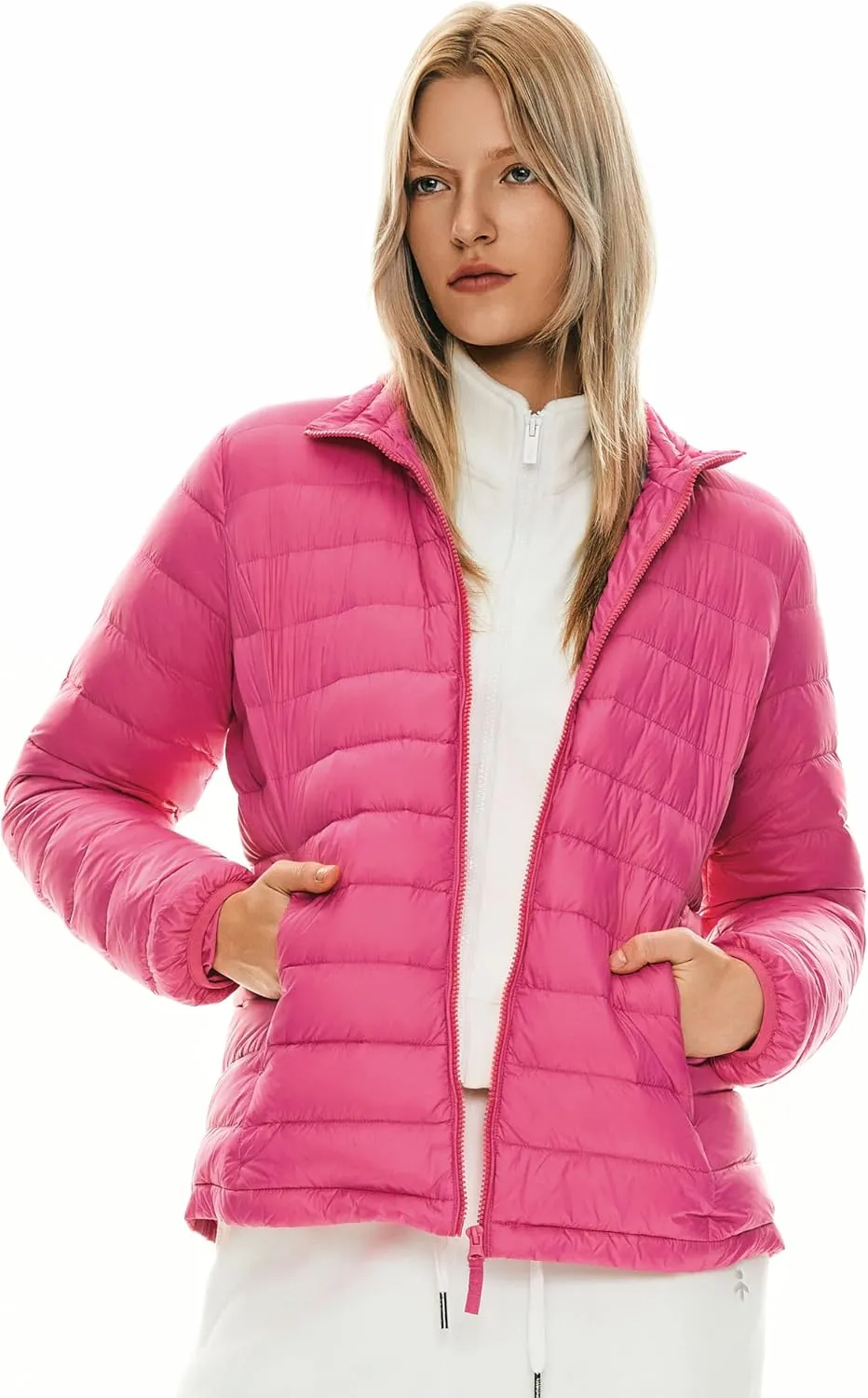 Orolay Women's Lightweight Packable Down Jacket Quilted Puffer Coat with Stand Collar