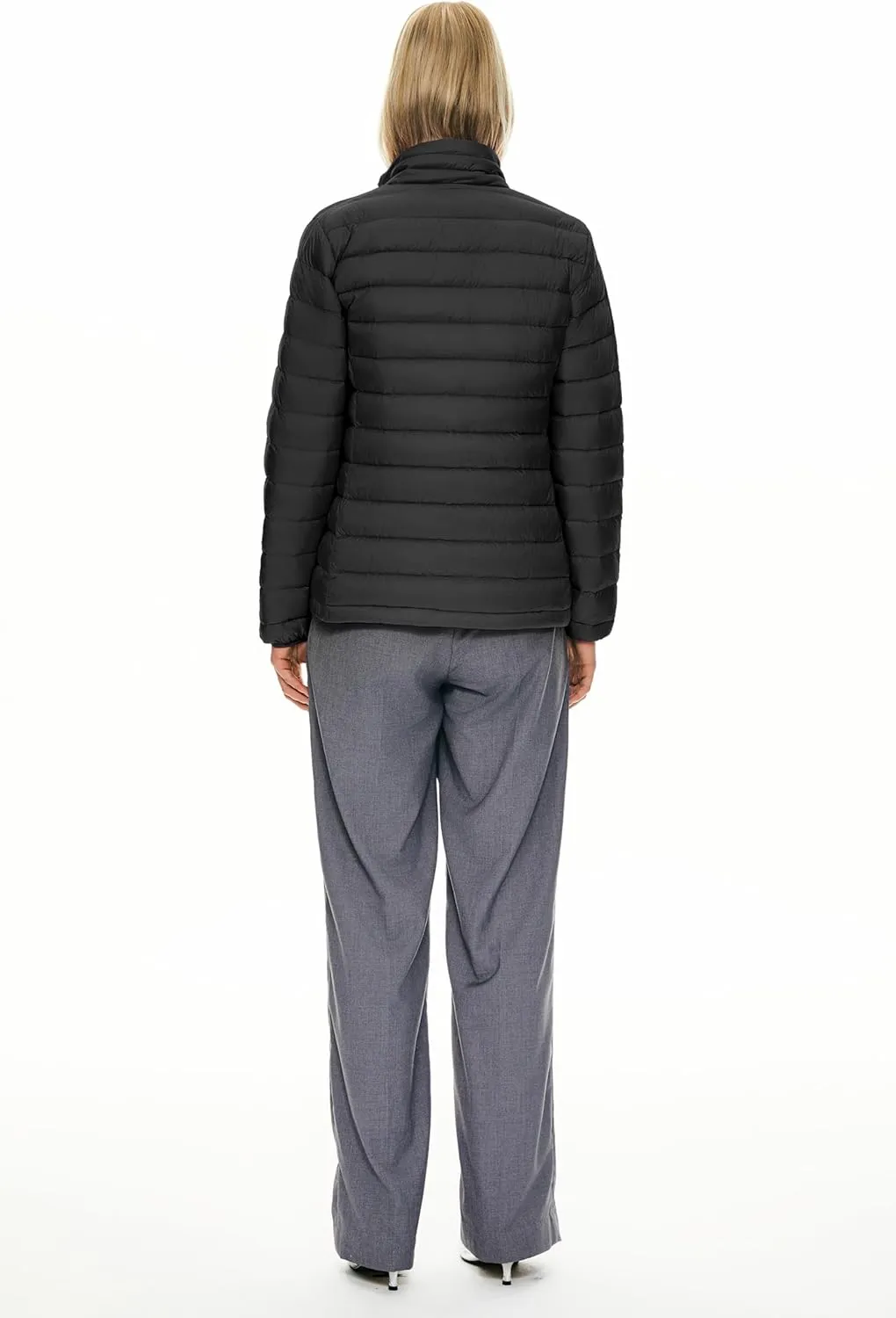 Orolay Women's Lightweight Packable Down Jacket Quilted Puffer Coat with Stand Collar