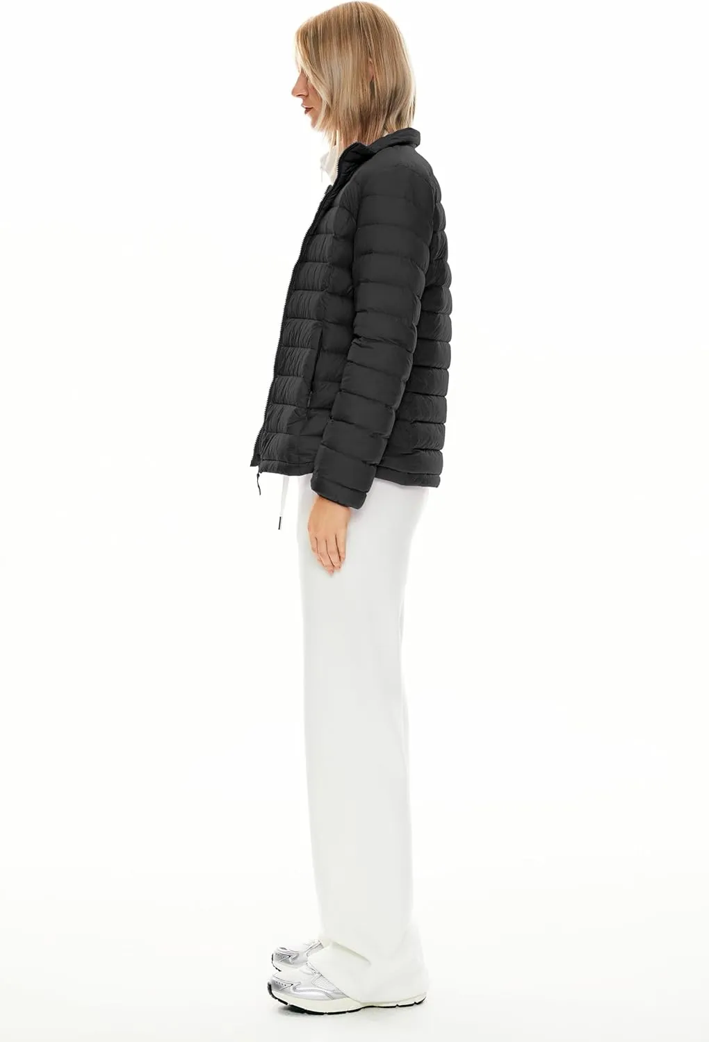 Orolay Women's Lightweight Packable Down Jacket Quilted Puffer Coat with Stand Collar