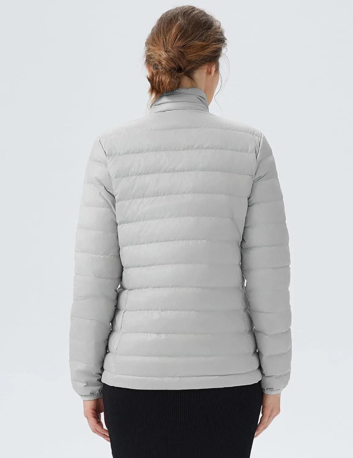 Orolay Women's Lightweight Packable Down Jacket Quilted Puffer Coat with Stand Collar