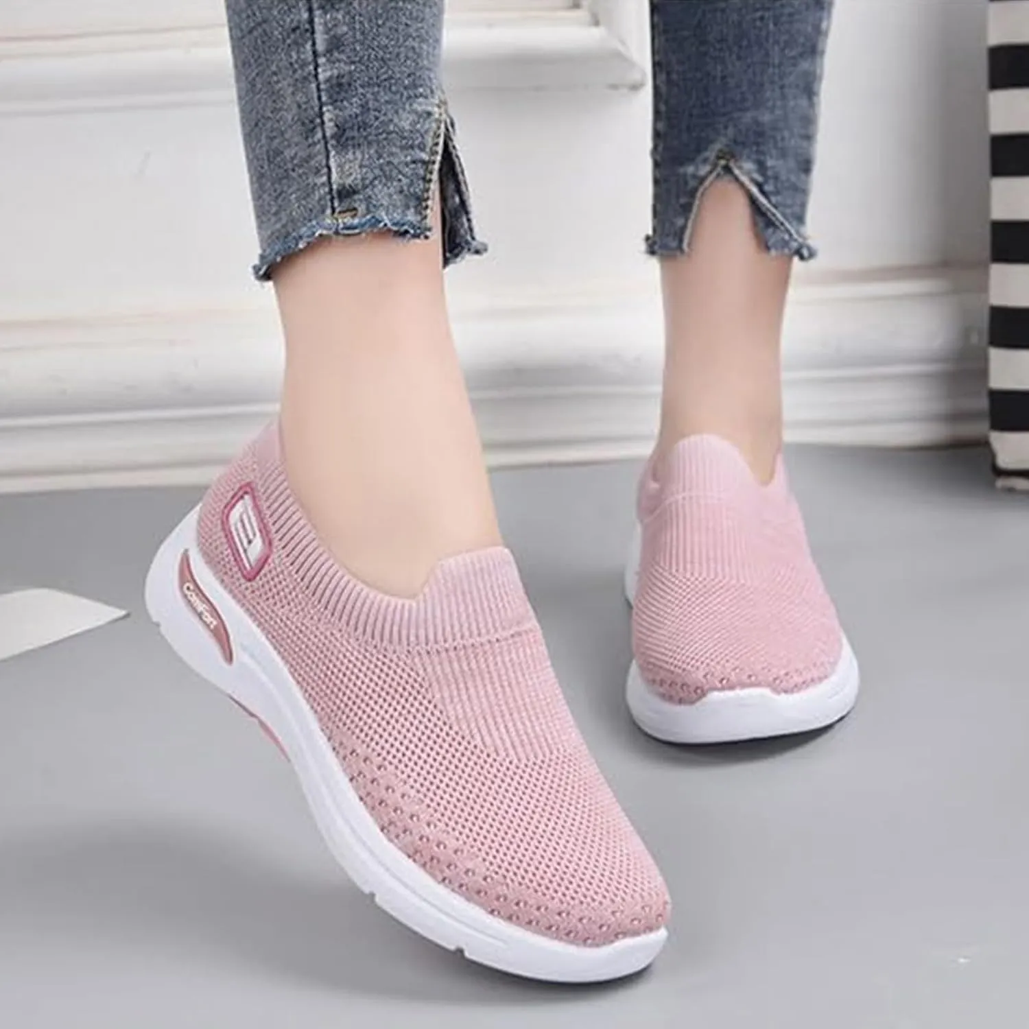 Orthopedic Shoes for Women, Breathable Soft Shoes, Canvas Sneakers Women, Comfort Wear Orthowear Shoe, Nurse Babe Shoe Tennis Sneakers Mesh Casual Comfortable Footwear for Walking 2025