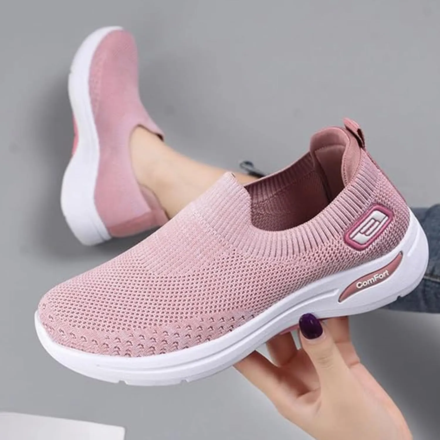 Orthopedic Shoes for Women, Breathable Soft Shoes, Canvas Sneakers Women, Comfort Wear Orthowear Shoe, Nurse Babe Shoe Tennis Sneakers Mesh Casual Comfortable Footwear for Walking 2025