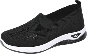 Orthopedic Shoes for Women with Arch Support Non-Slip Sneakers Slip On Wide Width Shoes Breathable Walking Shoes