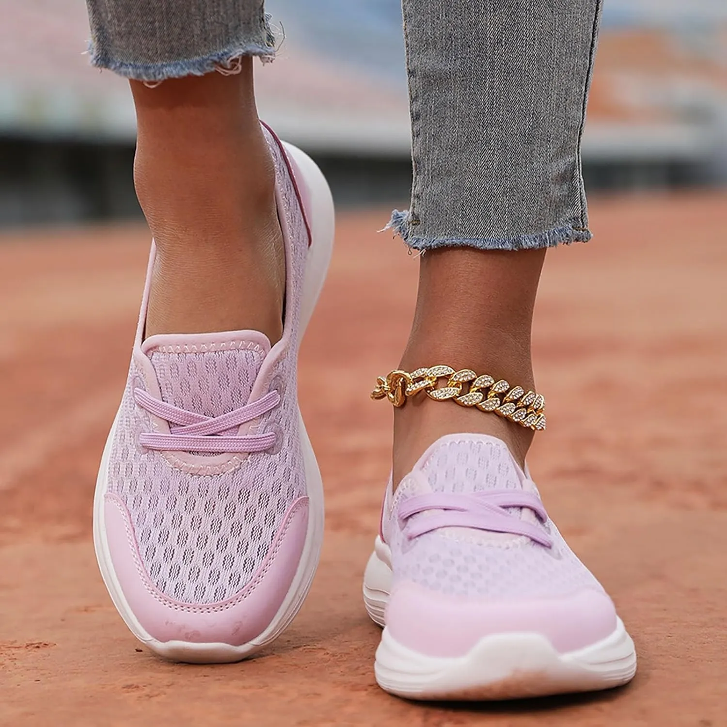 Orthopedic Sneakers for Women Comfortable Arch Support Lightweight Breathable Comfortable Sneakers Walking Athletic Work Shoes