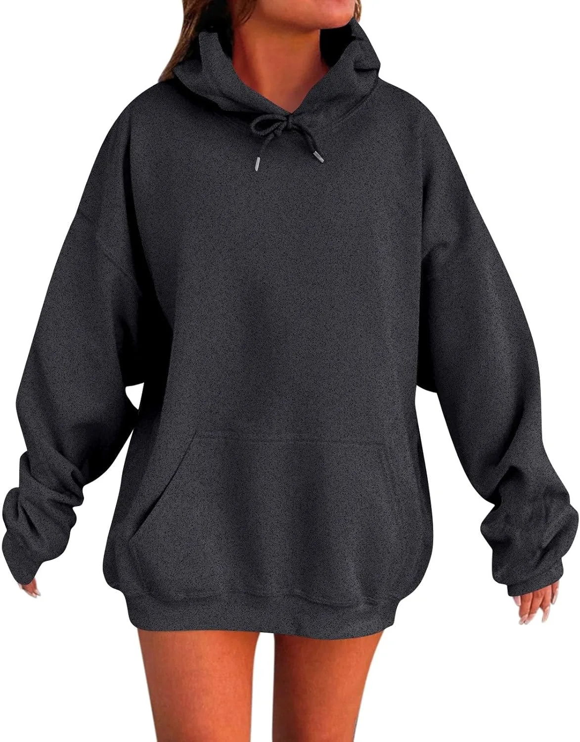 Oversized Hoodies for Women Y2k Drawstring Long Sleeve Fleece Pullover Sweatshirts Fall Outfits Clothes with Pockets