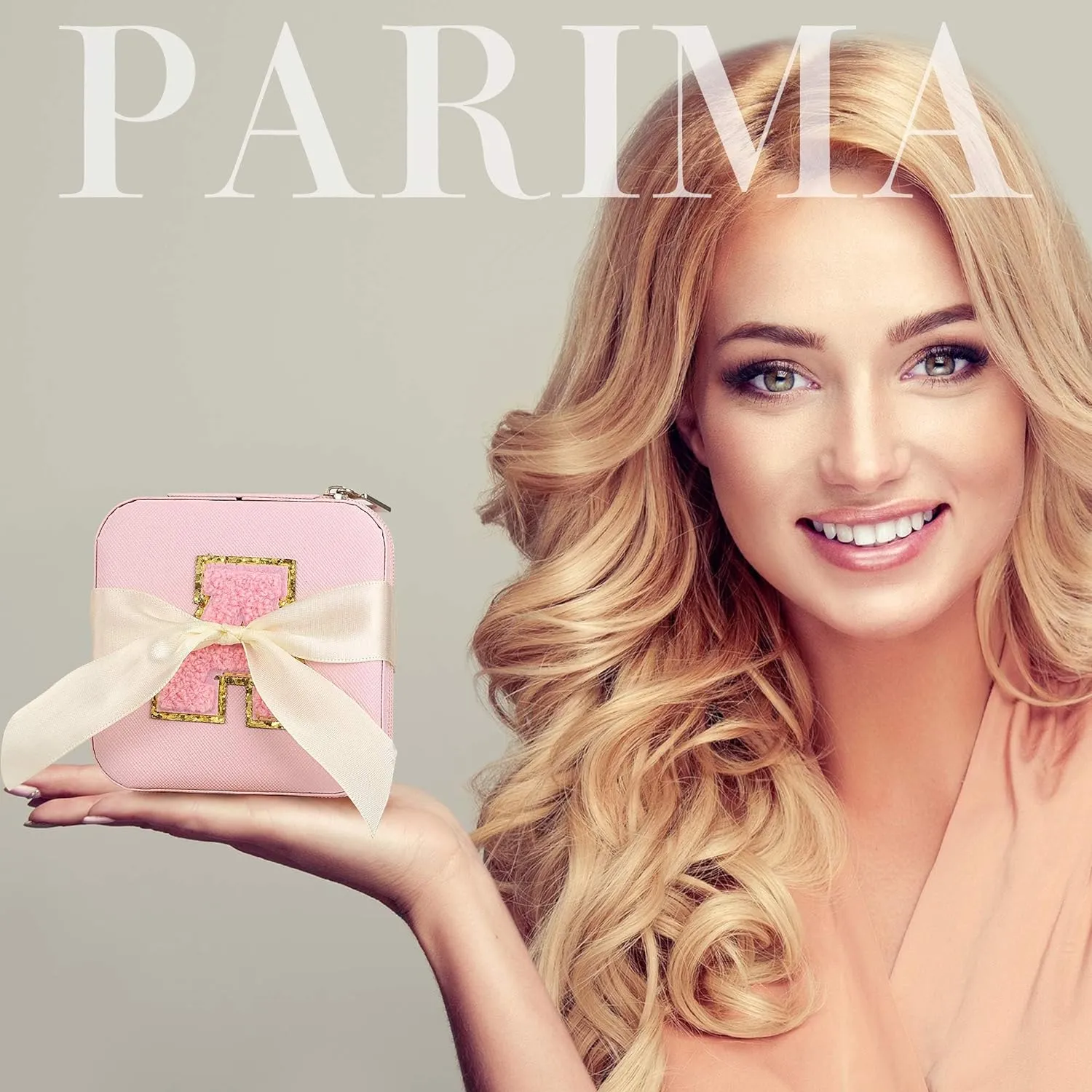 Parima Travel Jewelry Box for Girls Women, Jewelry Organizer Box | Personalized Jewelry Boxes for Women Girls Jewelry Box | Necklace Earrings Ring Box | Travel Jewelry Organizer Box, Pink