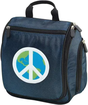 Peace Sign Toiletry Bag Or Hanging Mens Peace Sign Shaving Kit
