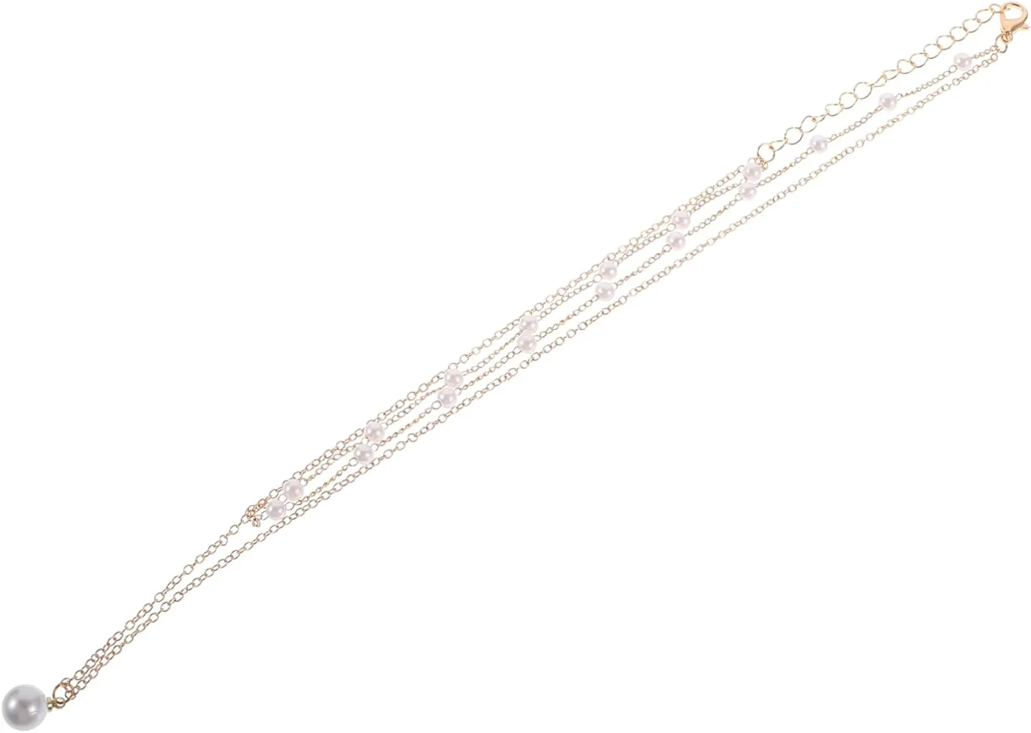 Pearls Necklace Women's Layered Gold Pendant Necklace Exquisite Design