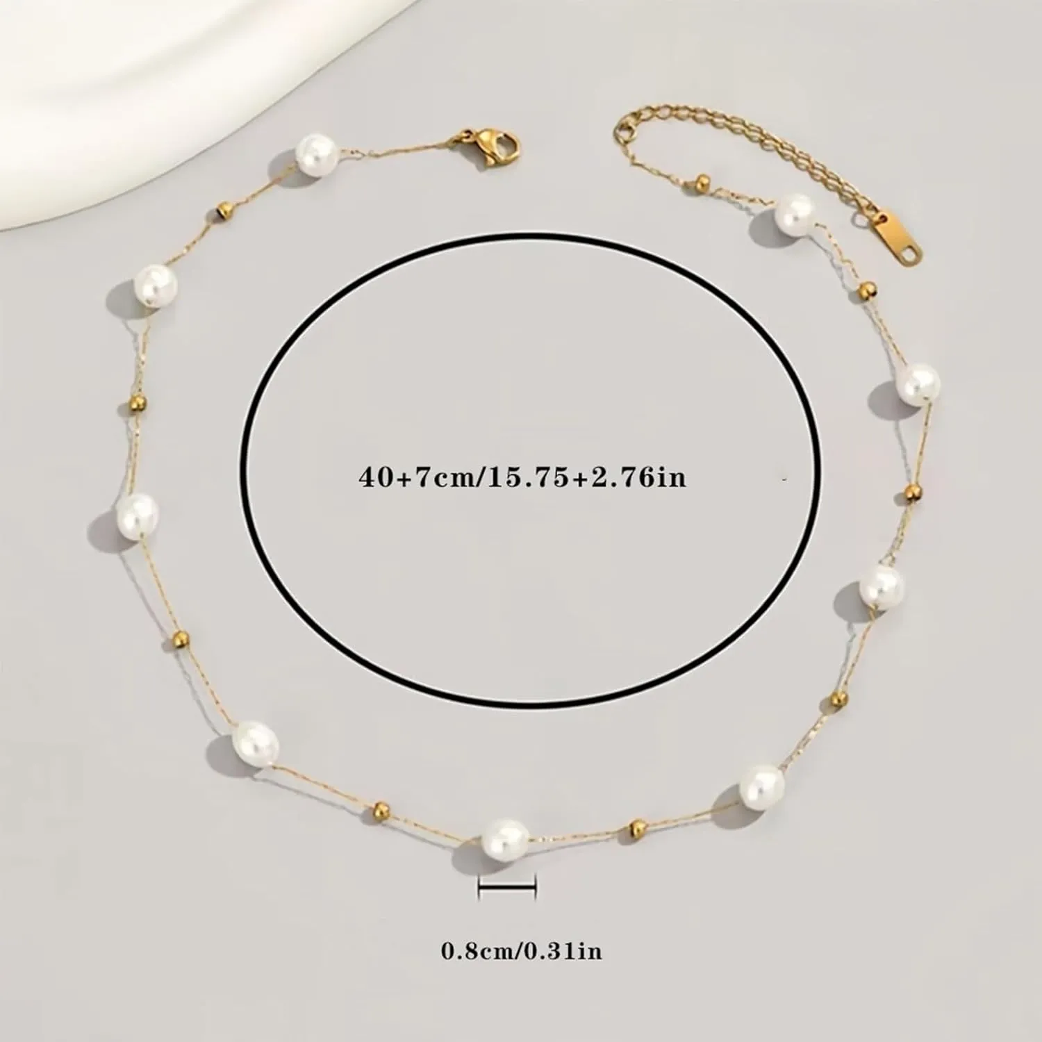 Pearls Necklaces for Women Dainty Pearl Necklace Prom Stuff Gold and Pearl Necklace Wedding Jewelry Dress Accessories