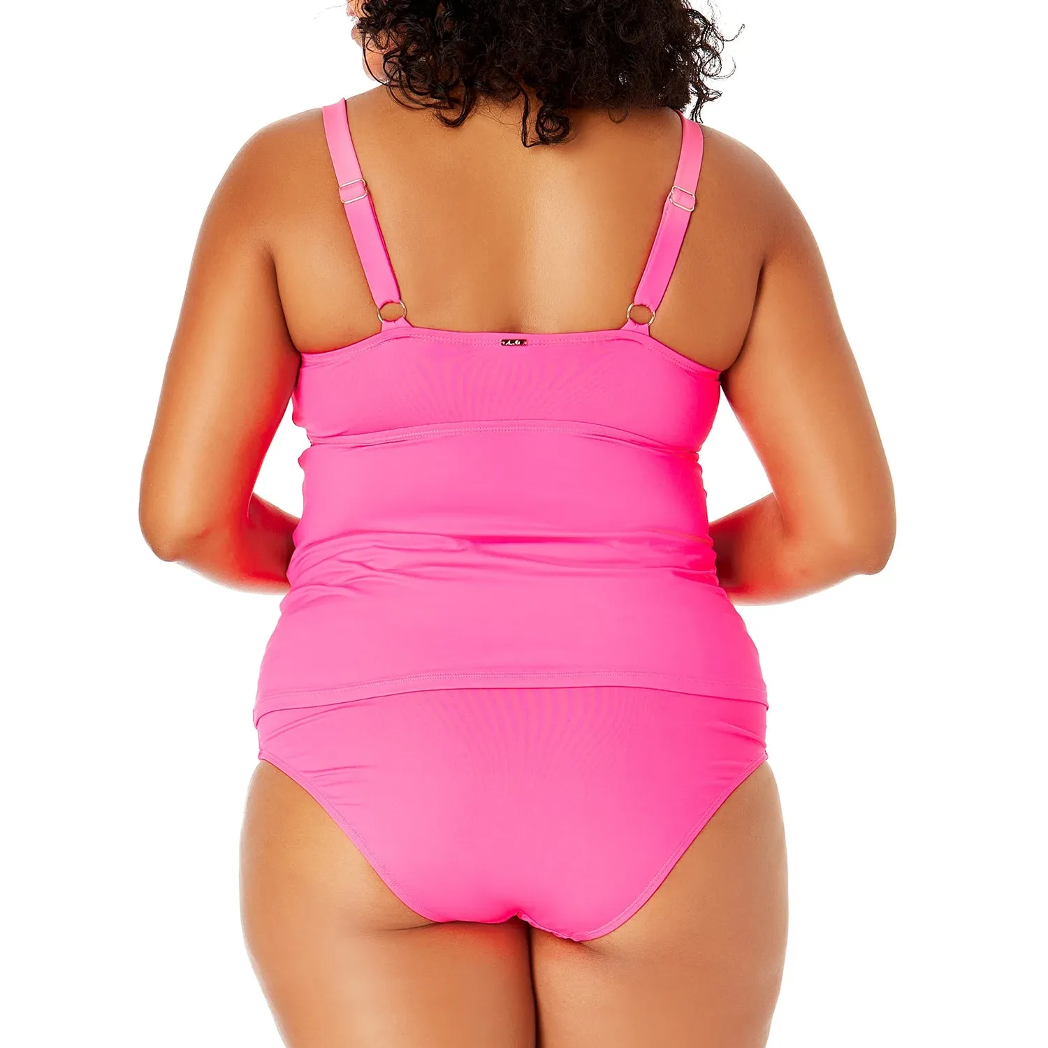 PL-ACTANK - Wholesale Women's Plus Cross-Front Tankinis