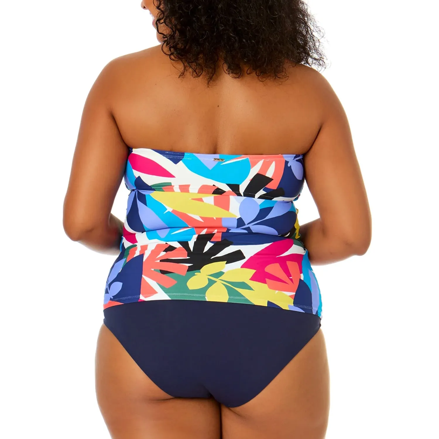 PL-ACTANK - Wholesale Women's Plus Cross-Front Tankinis