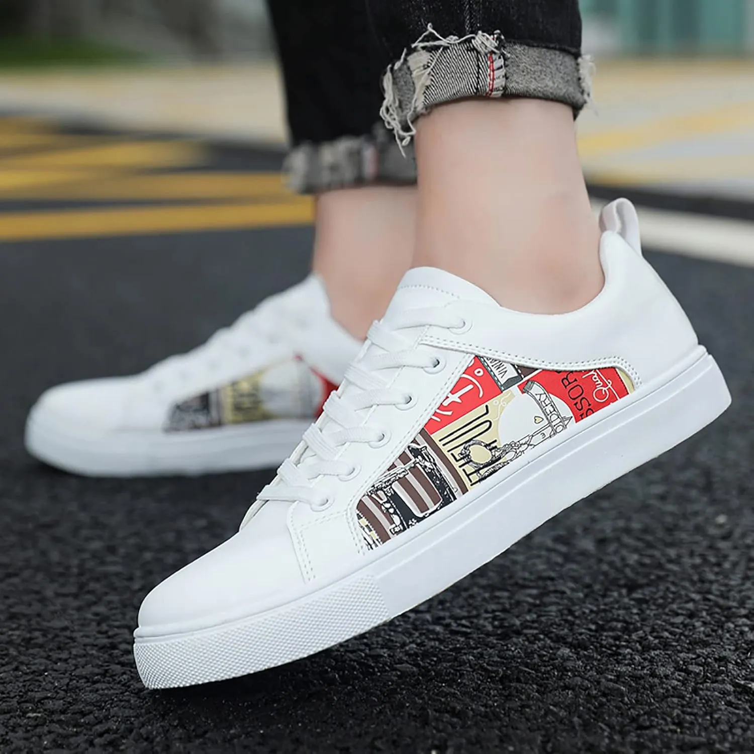 Platform High Top Sneakers for Women Fashion Black Walking Shoes Women Arch Support Womens Shoes Dressy Casual with Jeans Extra Wide Women Walking Sneakers Size 8 X Wide Zapatos OrtopDicos De Mujer