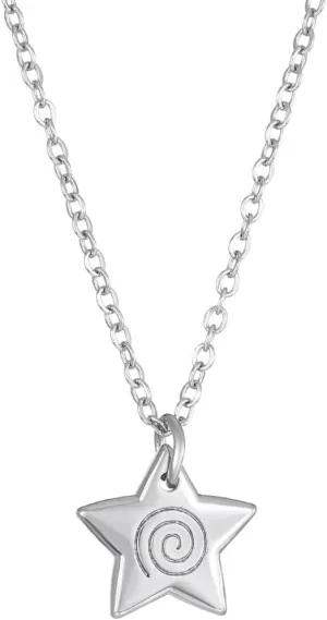 Punk Swirl Star Pendant Necklaces Vintage Five-pointed Star Choker Women Fashion Goth Necklaces Aesthetic Jewelry Gift