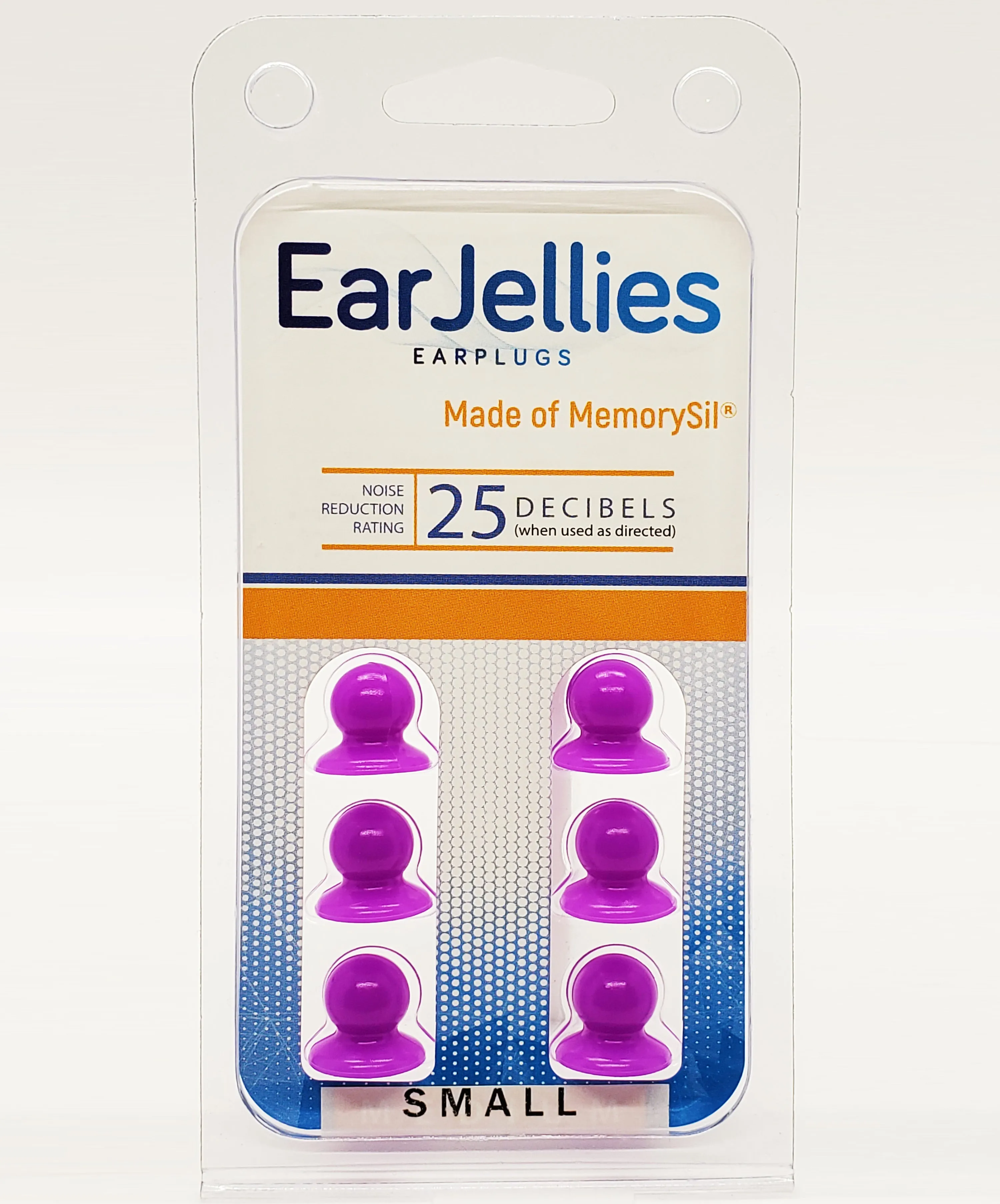 Purple EarJellies Earplugs - 3 Pairs