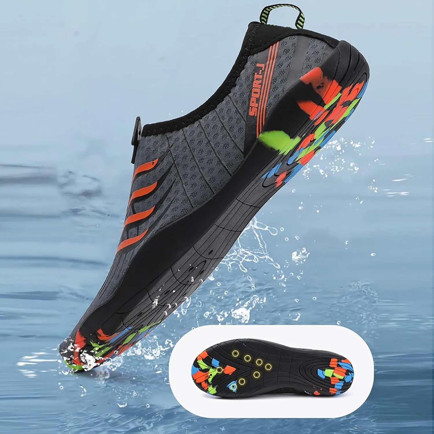 Quick Dry Water Shoes Mens Womens Barefoot Aqua Socks Swim Beach Pool Shoes Lightweight Outdoor Sports Hiking Surf Yoga Footwear