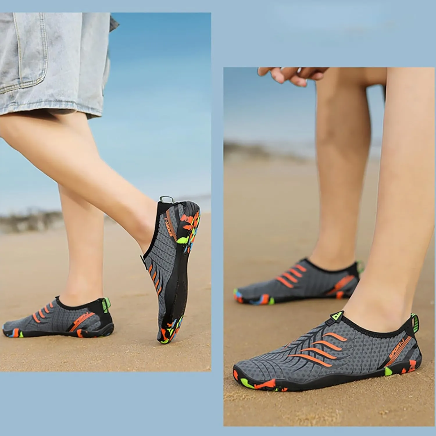 Quick Dry Water Shoes Mens Womens Barefoot Aqua Socks Swim Beach Pool Shoes Lightweight Outdoor Sports Hiking Surf Yoga Footwear