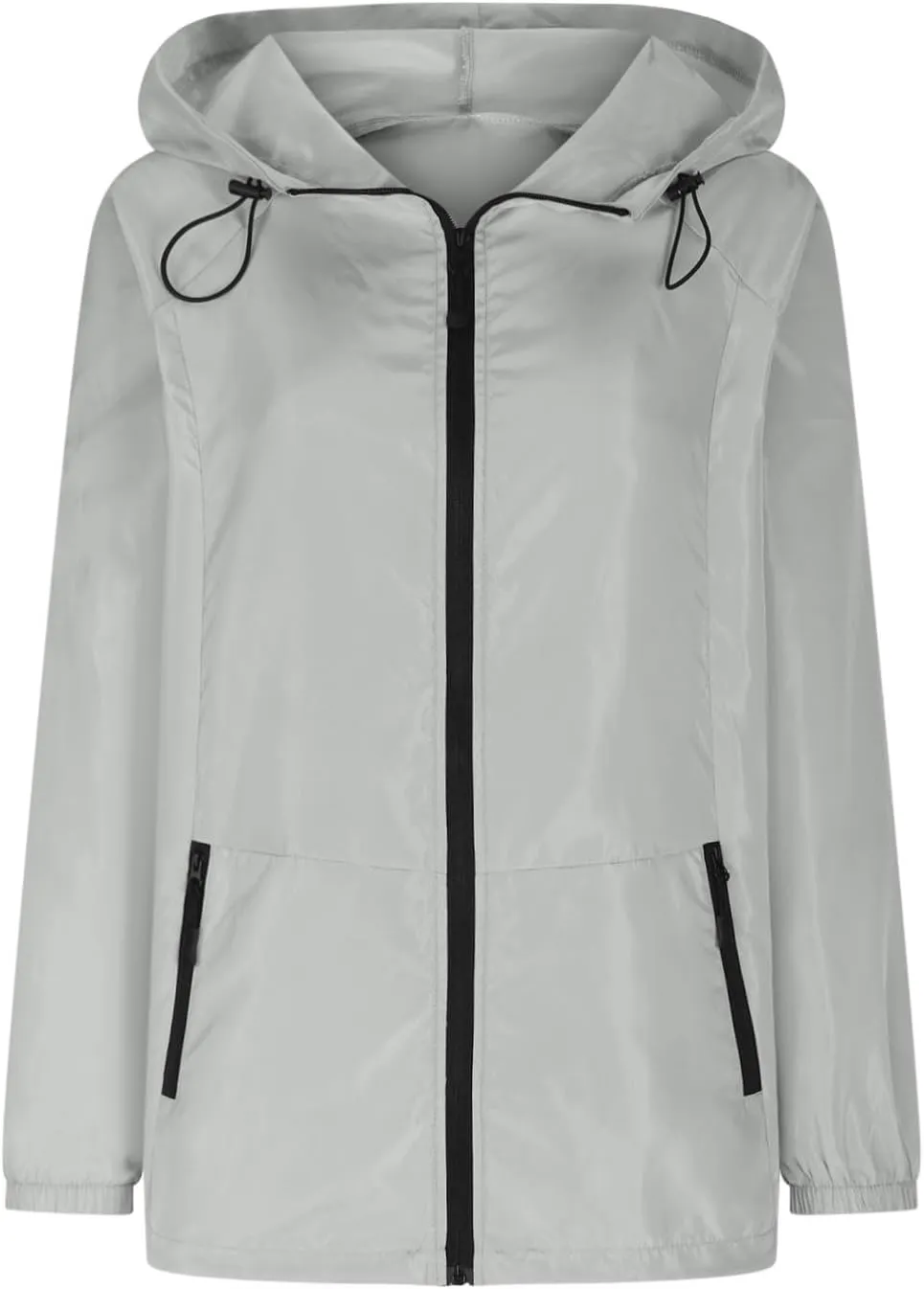 Rain Jacket Women Waterproof Lightweight Jacket with Hood Packable Rain Jacket Plus Size Rain Jackets with Pocket