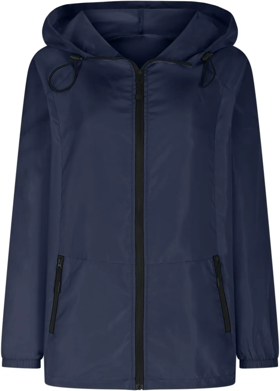 Rain Jacket Women Waterproof Lightweight Jacket with Hood Packable Rain Jacket Plus Size Rain Jackets with Pocket