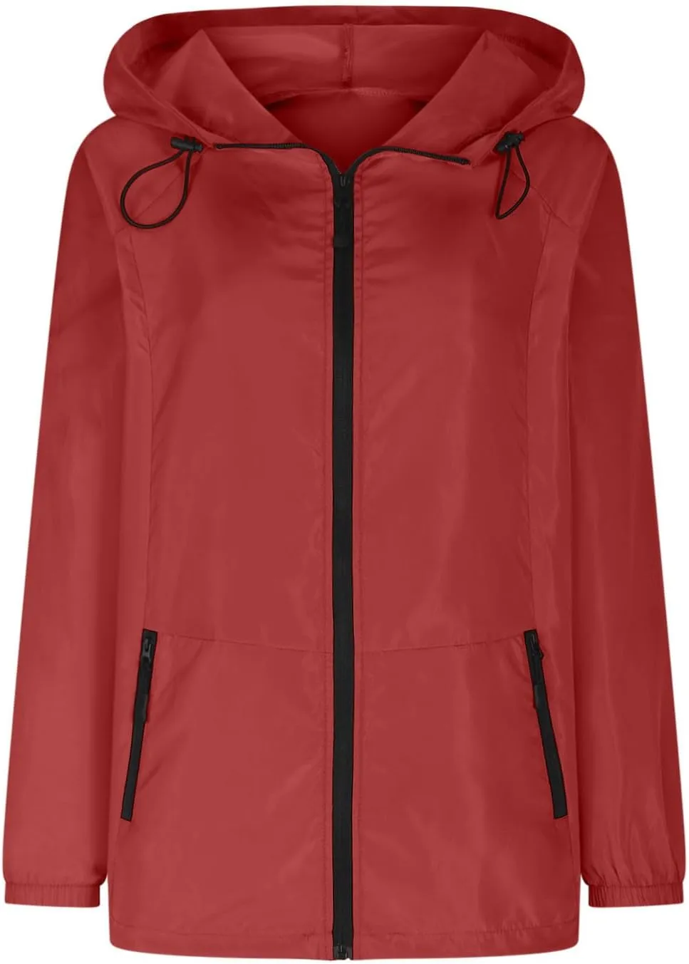 Rain Jacket Women Waterproof Lightweight Jacket with Hood Packable Rain Jacket Plus Size Rain Jackets with Pocket