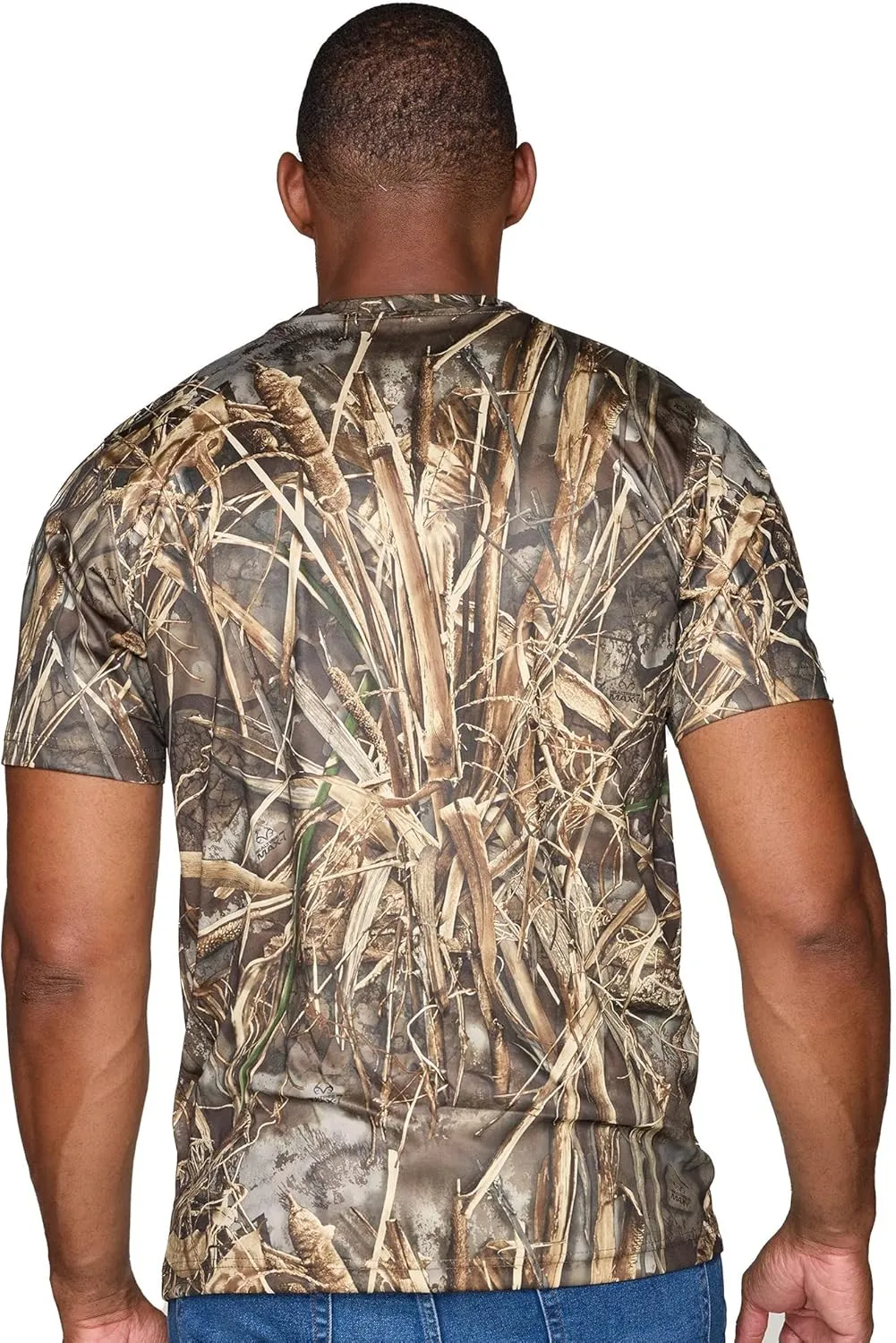 Realtree Men's Essential Camo Lightweight Performance Short Sleeve Shirt