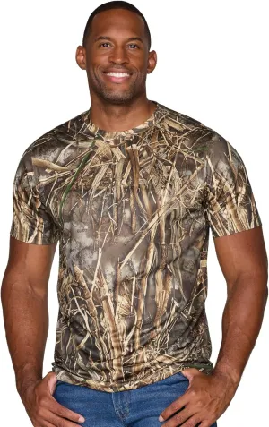 Realtree Men's Essential Camo Lightweight Performance Short Sleeve Shirt