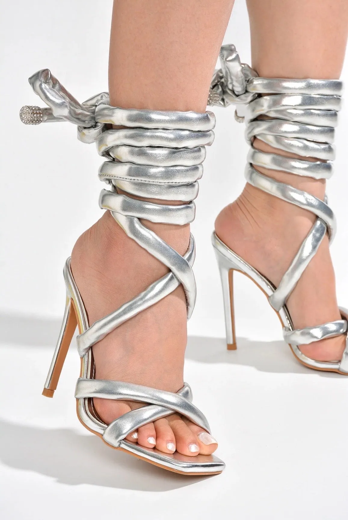 Roberta....Leg Tie High Heels